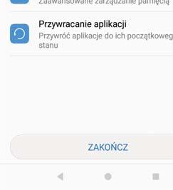 Zwiększenie prędkości Optymalizacja sprawności telefonu wymaga okresowego opróżniania pamięci tymczasowej aplikacji i usuwania zbędnych plików tymczasowych systemu. 1 Otwórz ekran Menedżer telefonu.