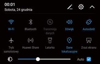 Funkcje i ustawienia systemu połączeń, korzystać z Internetu, Bluetooth ani Wi-Fi. Jednak nadal można słuchać muzyki, oglądać filmy i korzystać z aplikacji niewymagających połączenia z siecią.