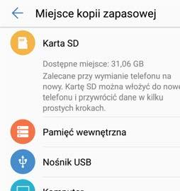 Zabezpieczenia i kopia zapasowa 4 Włóż kartę microsd do nowego telefonu. 5 Otwórz ekran Kopia zapasowa. 6 Dotknij pozycji Przywróć > Przywróć z karty SD > Dalej.