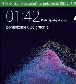 Możesz dotknąć także przedniego czytnika odcisków palca, jeśli jest on dostępny w telefonie.