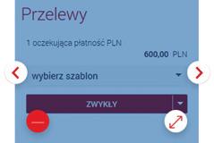 Bankowość elektroniczna. Jesteśmy tam, gdzie nas potrzebujesz. Domyślnie widżety mają rozmiar standardowy, dopiero po przeciągnięciu na edytowany pulpit istnieje możliwość rozszerzenia jego rozmiaru.