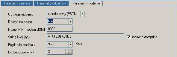 4.4 Opis parametrów modemu Id Parametr Opis parametr uruchamiający obsługę modemu PSTN lub CSD (pracującego na linii komutowanej lub GSM) przez moduł MKi4-sm 1 Obsługa modemu 2 Dostęp na hasło