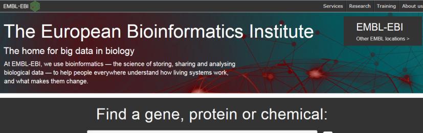 Bazy danych NCBI Serwisy i narzędzia NCBI EBI - EMBL http://www.ebi.ac.