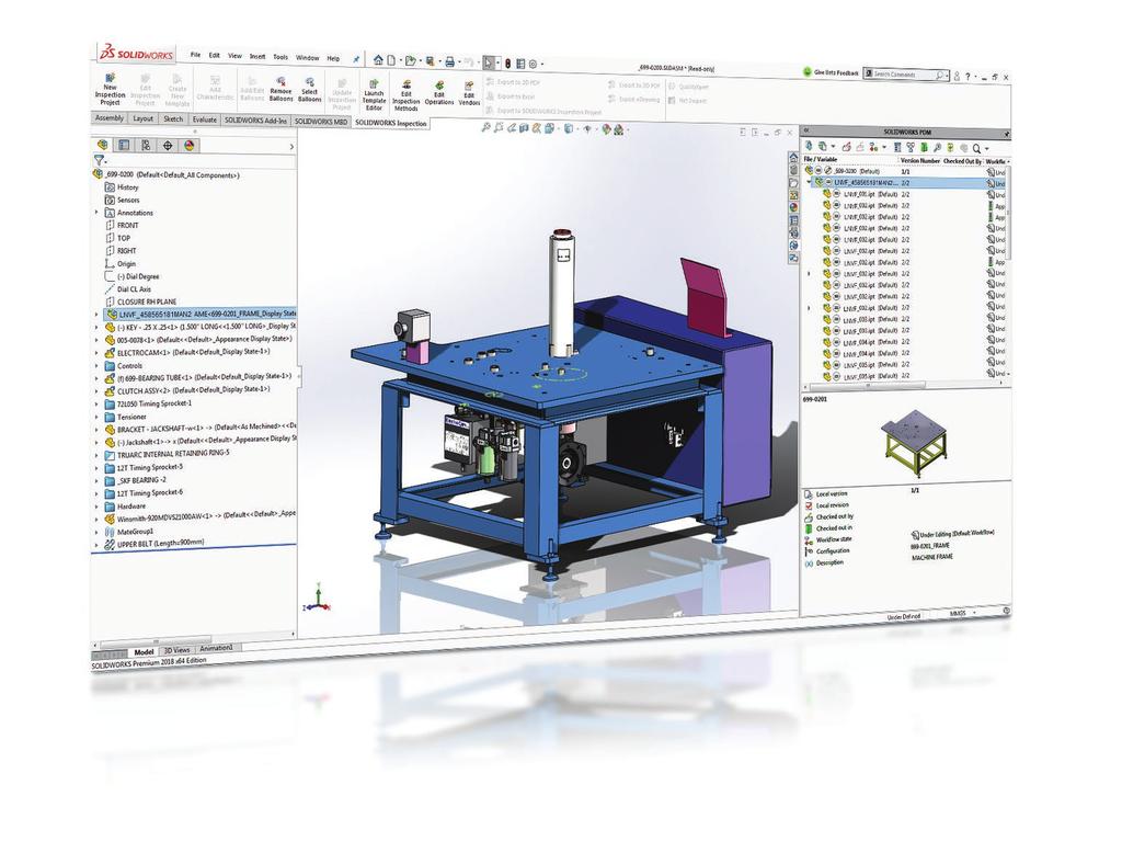 NOWE FUNKCJE W OPROGRAMOWANIU SOLIDWORKS PDM 2018: DZIESIĘĆ NAJWAŻNIEJSZYCH UDOSKONALEŃ 1 AUTOMATYCZNA AKTUALIZACJA TABELI POPRAWEK Program SOLIDWORKS PDM może teraz zarządzać tabelami poprawek