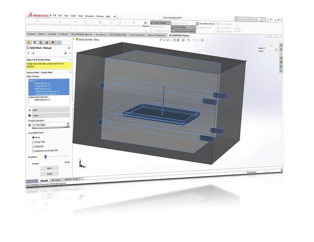 NOWE FUNKCJE W OPROGRAMOWANIU SOLIDWORKS SIMULATION 2018: DZIESIĘĆ NAJWAŻNIEJSZYCH UDOSKONALEŃ 1 BADANIE TOPOLOGII (SIMULATION PROFESSIONAL) Optymalizacja kształtu konstrukcji w oparciu o wyznaczone