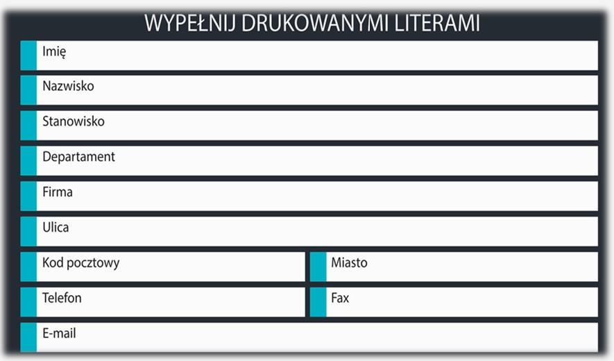 Podpis Pieczątka WARUNKI UCZESTNICTWA: 1. Koszt uczestnictwa jednej osoby w warsztatach wynosi: - 1195zł + 23% VAT 2.