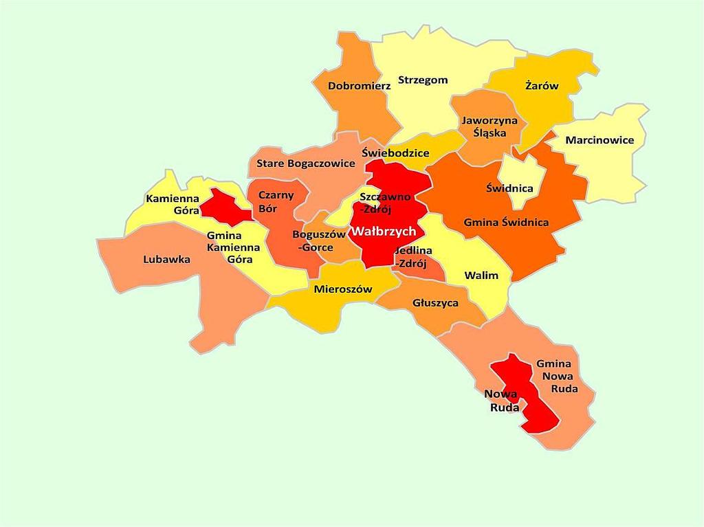 AGLOMERACJA WAŁBRZYSKA Najważniejsze wydarzenia Wrzesień 2011 I Forum Aglomeracji Wałbrzyskiej 5 samorządów podpisuje Deklarację Aglomeracji Wałbrzyskiej Kwiecień 2012 14 samorządów podpisuje