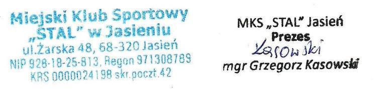 Oświadczam(-y), że: 1) od daty zawarcia umowy nie zmienił się status prawny Zleceniobiorcy(-ów); 2) wszystkie podane w niniejszym sprawozdaniu informacje są zgodne z aktualnym stanem prawnym i