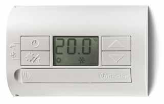 2000 Czarny Thermo DuoSet Programowalny termostat pokojowy - 1 zestyk przełączny 5 A/250 V AC -