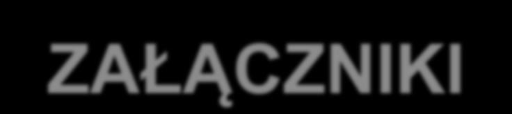 wskaźników Sprawozdanie z realizacji biznesplanu Informacja o numerze rachunku bankowego Umowa cesji wierzytelności, pełnomocnictwo Inne