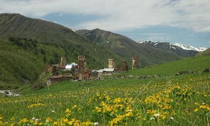 9 DZIEŃ Piątek 15.08.2018 TREKKING USZGULI CZWELPI Malownicza, ale długa wędrówka łącząca Górną i Dolną Swanetię.