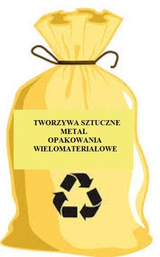 (opakowania typu tetra pak po mleku, sokach itp.) tłustego i zabrudzonego papieru (papierowych opakowań po maśle, margarynie, twarogu, kartonów po mleku czy po napojach itp.