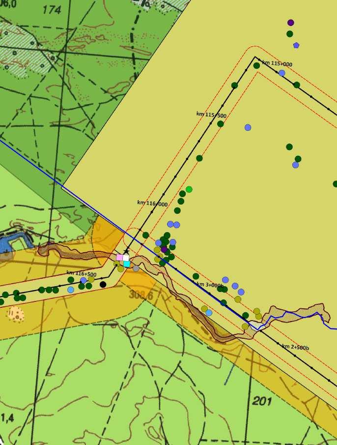 Rysunek Przykładowa mapa z wynikami