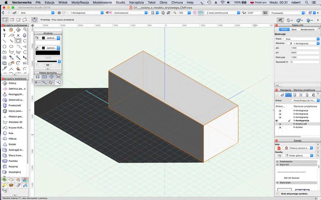 3a. MacroBIM - konceptualizacja (3D)