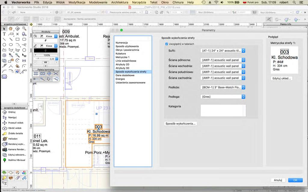 7a. BIM - faza projektowa (3D) Strefowanie