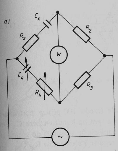 Pomiar pojemności metoda zerowa Mostek Wiena-szeregowy Mostek Nernsta-równoległy Układ równoległy jest