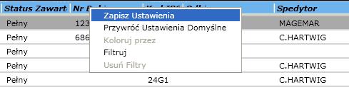 dowolne miejsce Jeśli zmiany chcemy zachować na stały