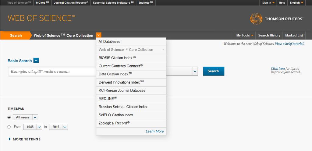 Platforma Web of Science