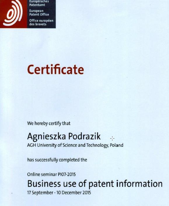 Szkolenia z informacji patentowej - EPO E-Learning