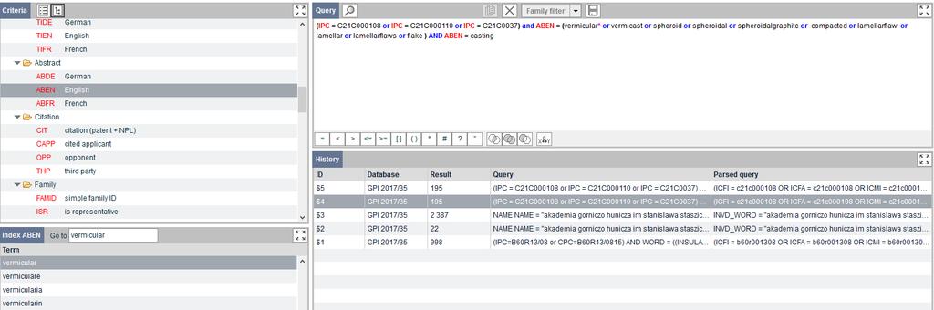 GPI zaczynamy CRITERIA BOX (ponad 100 kryteriów) QUERY BOX łączenie kryteriów za pośrednictwem