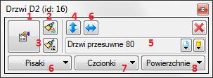 Stolarka okienna i drzwiowa Odległość ościeżnicy od krawędzi ściany wstawienia drzwi w zadanym położeniu względem grubości ściany.