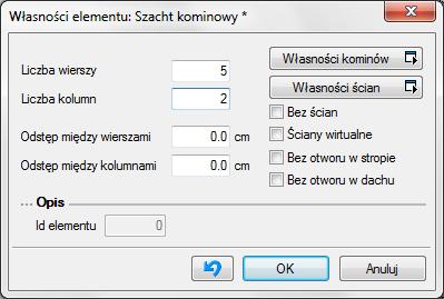 Kominy i szachty kominowe SZACHTY KOMINOWE Wprowadzanie szachtów kominowych Na rzut kondygnacji można wprowadzić szacht kominowy.