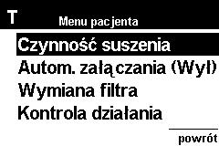 7.2.5 Czujnik przepływu/czujnik ciśnienia 1. Włożyć dołączony czerwony adapter do wylotu aparatu. 2. Włączyć aparat przyciskiem ZAŁ/WYŁ.