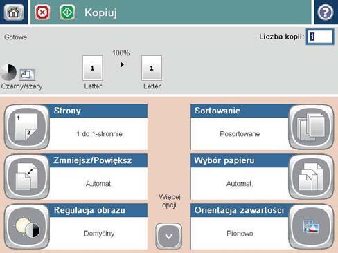 Ustawianie formatu i rodzaju papieru dla funkcji kopiowania na papierze