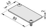 Profil bieżniowy 8 80x40 Al, anodowany A = 10,92 cm 2 I x = 76,68 cm 4 I y = 12,79 cm 4 I t = 3,20 cm 4 m = 2,84 kg/m W x = 17,76 cm 3 W y =