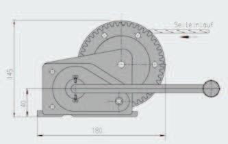 siła na dolnym 450 kg Redukcja 3,50 : 1 Skok na 1 obrót