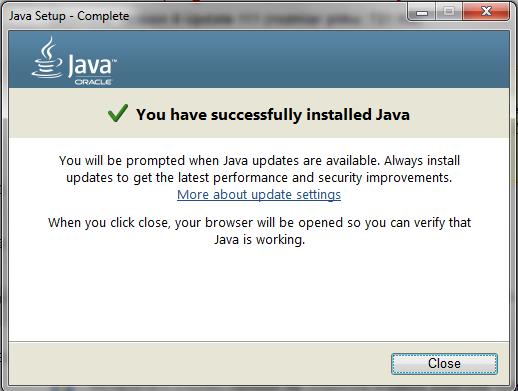 6) Następnie rozpocznie się instalacja oprogramowania Java.