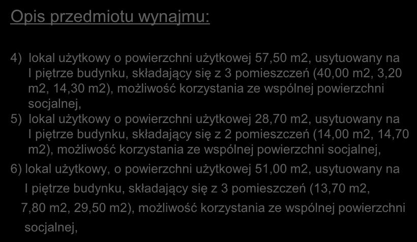 użytkowej 57,50 m2, usytuowany