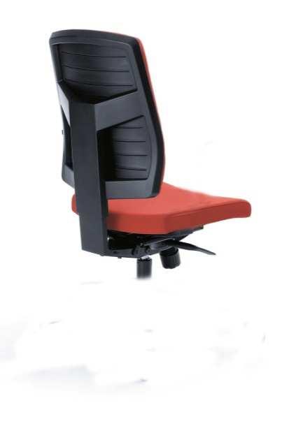 Krzesło obrotowe typu Hocker /lada wypożyczalni/ Wysokość siedziska regulowana, dostosowana do wysokości blatu roboczego lady wypożyczalni, indywidualnie dla każdego pracownika Podstawa