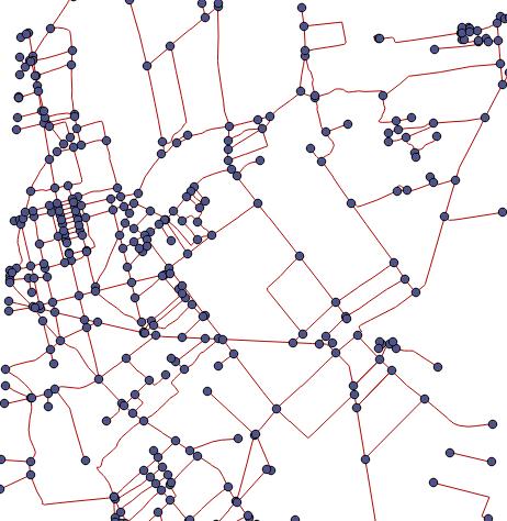 Generowanie poprawionej sieci SELECT pgr_nodenetwork('blok_2.drogi', 0.00001, 'id_d', 'geom_d'); SELECT pgr_createtopology('blok_2.drogi_noded', 0.