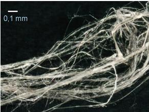 Nazwa Wzór Zdjęcie Długowłóknisty azbest chryzotylowy praktycznie nie zawierający zanieczyszczeń 2) Mg 6[(OH) 8Si 4O 10] Krótkowłóknisty azbest chryzotylowy zanieczyszczony talkiem 2) Mg 6[(OH) 8Si