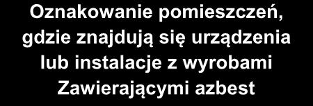 instalacje z wyrobami Zawierającymi azbest Zaznaczenie na planach