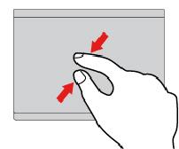Aby uzyskać więcej informacji o używaniu gestów dotykowych, patrz Korzystanie z gestów dotykowych trackpada na stronie 27.