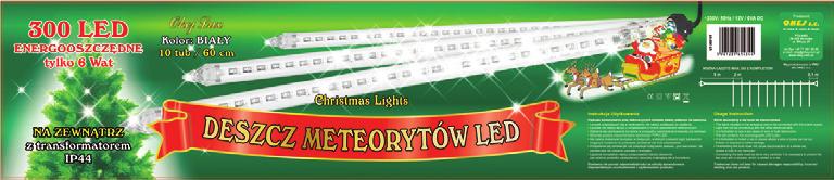 LED Kurtyna sople CO 0 LED migający zewnętrzna 4,5MB z timerem 8H 64,59