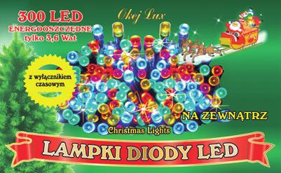 E0606000746 Lampki choinkowe łańcuch, sople, zewnętrzne, z gniazdem 52,9 64,9