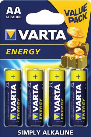 0,2 2,56 Bateria Varta LR6 Energy