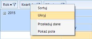 3.3. Tabela z zestawieniem Tabele można dostosować do własnych wymogów usuwając i dodając etykiety oraz przez ograniczenie