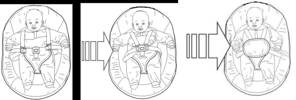 8. A child sitting in a seat must be secured