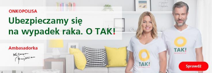 V. OPISY PRODUKTÓW I KREACJI MARKETINGOWYCH* PRZEJDŹ DO KREACJA Value proposition OPIS ONKOPOLISA JAKIE KORZYŚCI? Wypłata do 100% sumy ubezpieczenia w sytuacji rozpoznania nowotworu złośliwego.