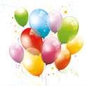 Party Balloons and Garlands SDOG 0268 01 Birthday