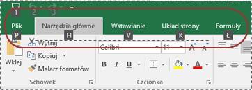 Uzyskiwanie dostępu do wstążki za pomocą klawiatury Informacje podane w tej sekcji mogą ułatwić niezaznajomionym z nowym interfejsem użytkownikom poznanie modelu skrótów klawiaturowych stosowanych