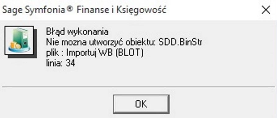 FAQ - NAJCZ CIEJ ZADAWANE PYTANIA I PROBLEMY 1 Komunikat: B d wykonania. Nie mo na utworzy obiektu... Plik SDD nie zosta poprawnie zainstalowany.