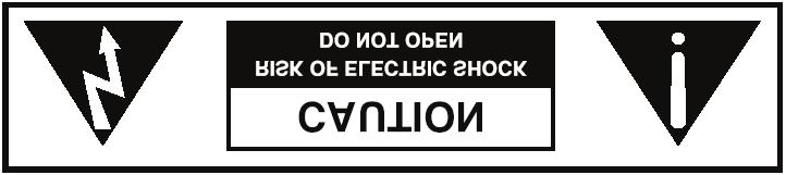 Ważne zalecenia bezpieczeństwa UWAGA! RYZYKO PORAŻENIA PRĄDEM OTWIERAĆ Prosimy uważnie przeczytać poniższe zalecenia.