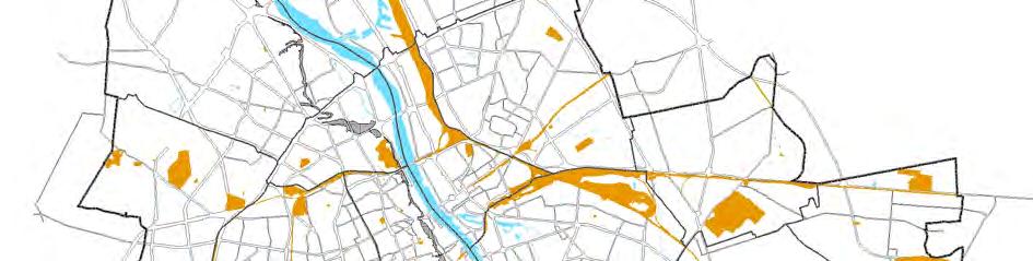 jej fortami, dwa pierścienie fortów wokół miasta, sańce i wały międyfortowe systemu fortyfikacji XIX-wiecnej Twierdy Warsawa. Schemat Nr 78 - Tereny amknięte 4.