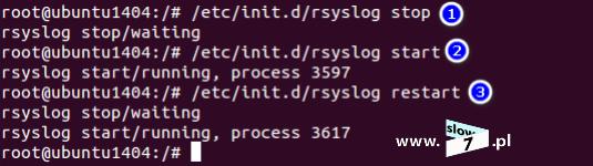 3 (Pobrane z slow7.pl) 3 - restart - zrestartowanie usługi np. celem wprowadzenia nowych ustawień.