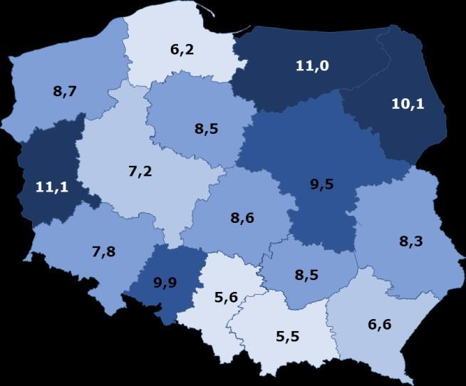 WSKAŹNIK DEMOGRAFICZNY I liczba